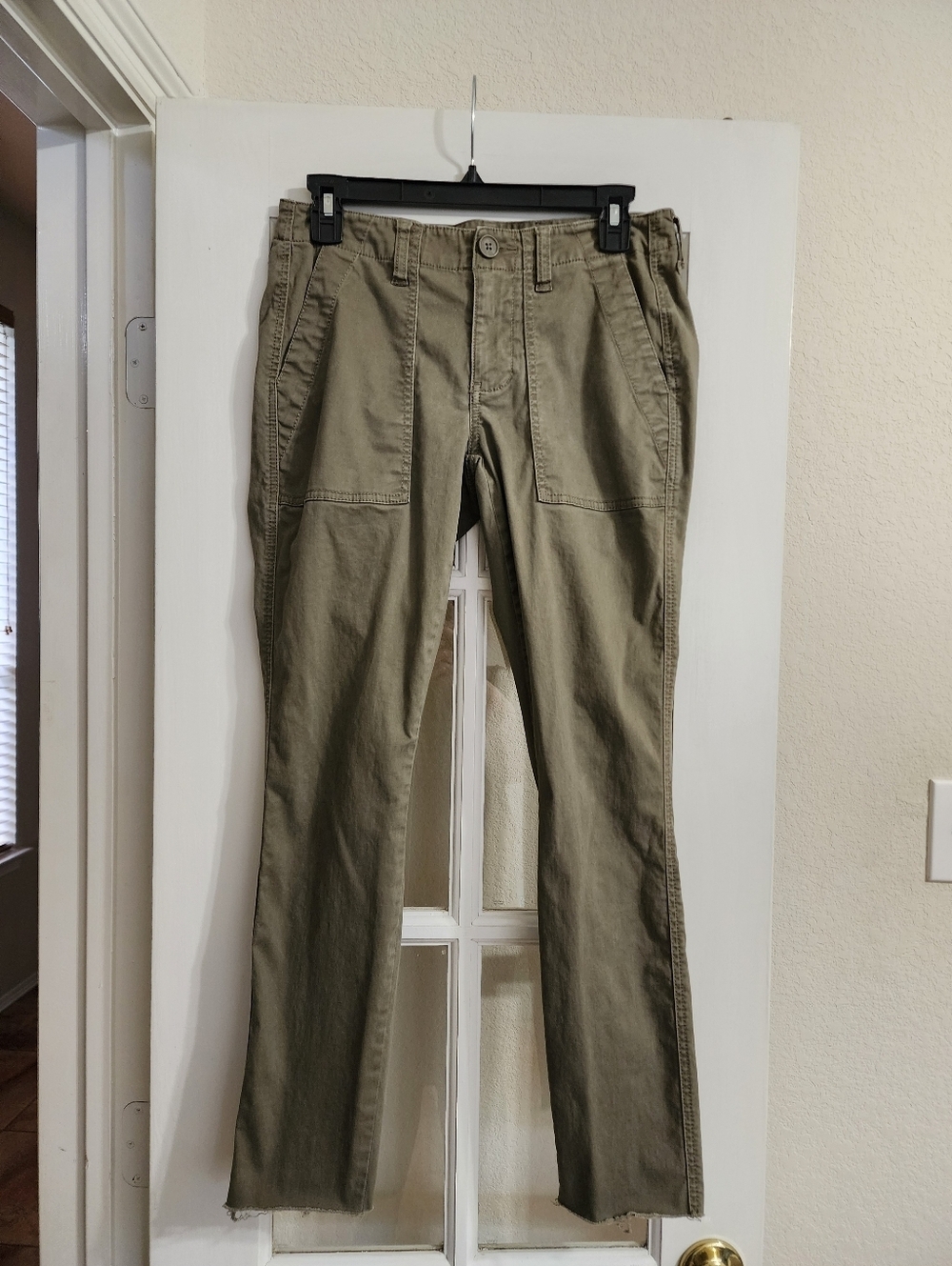 Cabi Scout Pants 2 Olive Green Utility Cargo Stretch Style 3199
